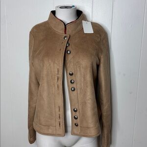 County clothing co tab brown country style jacket coat fleece lined